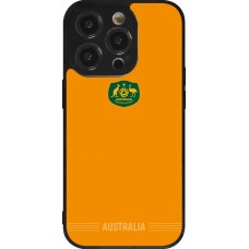 iPhone 14 Pro Case Hülle - Silikon schwarz Australien 2026 personalisierbares Fussballtrikot