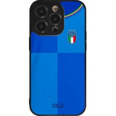 iPhone 14 Pro Case Hülle - Silikon schwarz Italien 2022 personalisierbares Fußballtrikot