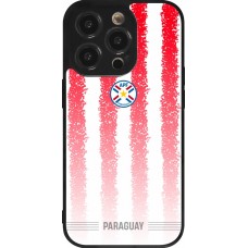 iPhone 14 Pro Case Hülle - Silikon schwarz Paraguay 2026 personalisierbares Fussballtrikot