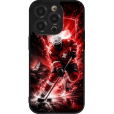 Coque iPhone 14 Pro - Silicone rigide noir Hockey World Championship Player