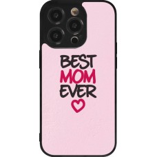 iPhone 14 Pro Case Hülle - Silikon schwarz Mom 2023 best Mom ever pink