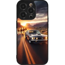 iPhone 14 Pro Case Hülle - Silikon schwarz Mustang 69 Grand Canyon