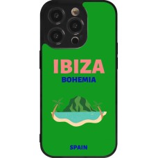 iPhone 14 Pro Case Hülle - Silikon schwarz Pop Summer Destination Ibiza