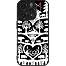 Coque iPhone 14 Pro - Silicone rigide noir Poya Suisse 2 noir