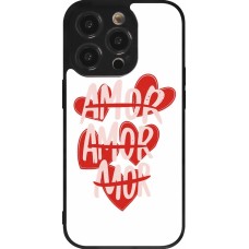 Coque iPhone 14 Pro - Silicone rigide noir Saint Valentines Day 26 Amor