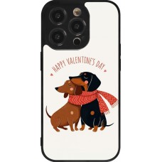 Coque iPhone 14 Pro - Silicone rigide noir Saint Valentines Day 26 Happy Valentine
