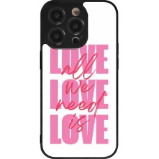 iPhone 14 Pro Case Hülle - Silikon schwarz Saint Valentines Day 26 Love all we need is