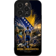 Coque iPhone 14 Pro - Silicone rigide noir Football Bosnie-Herzégovine splash 2026