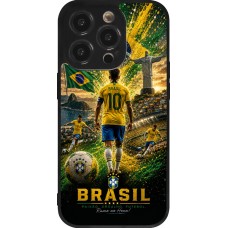 iPhone 14 Pro Case Hülle - Silikon schwarz Fussball Brasilien splash 2026
