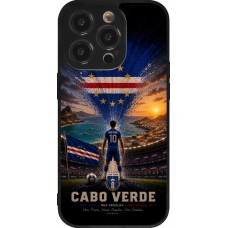 iPhone 14 Pro Case Hülle - Silikon schwarz Fussball Kap Verde splash 2026