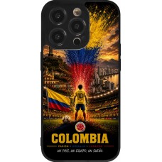 iPhone 14 Pro Case Hülle - Silikon schwarz Fussball Kolumbien splash 2026