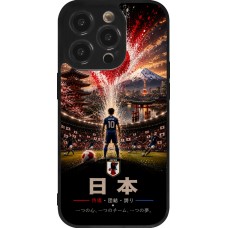 iPhone 14 Pro Case Hülle - Silikon schwarz Fussball Japan splash 2026