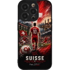 iPhone 14 Pro Case Hülle - Silikon schwarz Fussball Suisse splash 2026