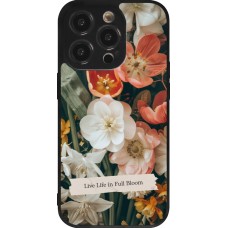 Coque iPhone 14 Pro - Silicone rigide noir Full Bloom 2026