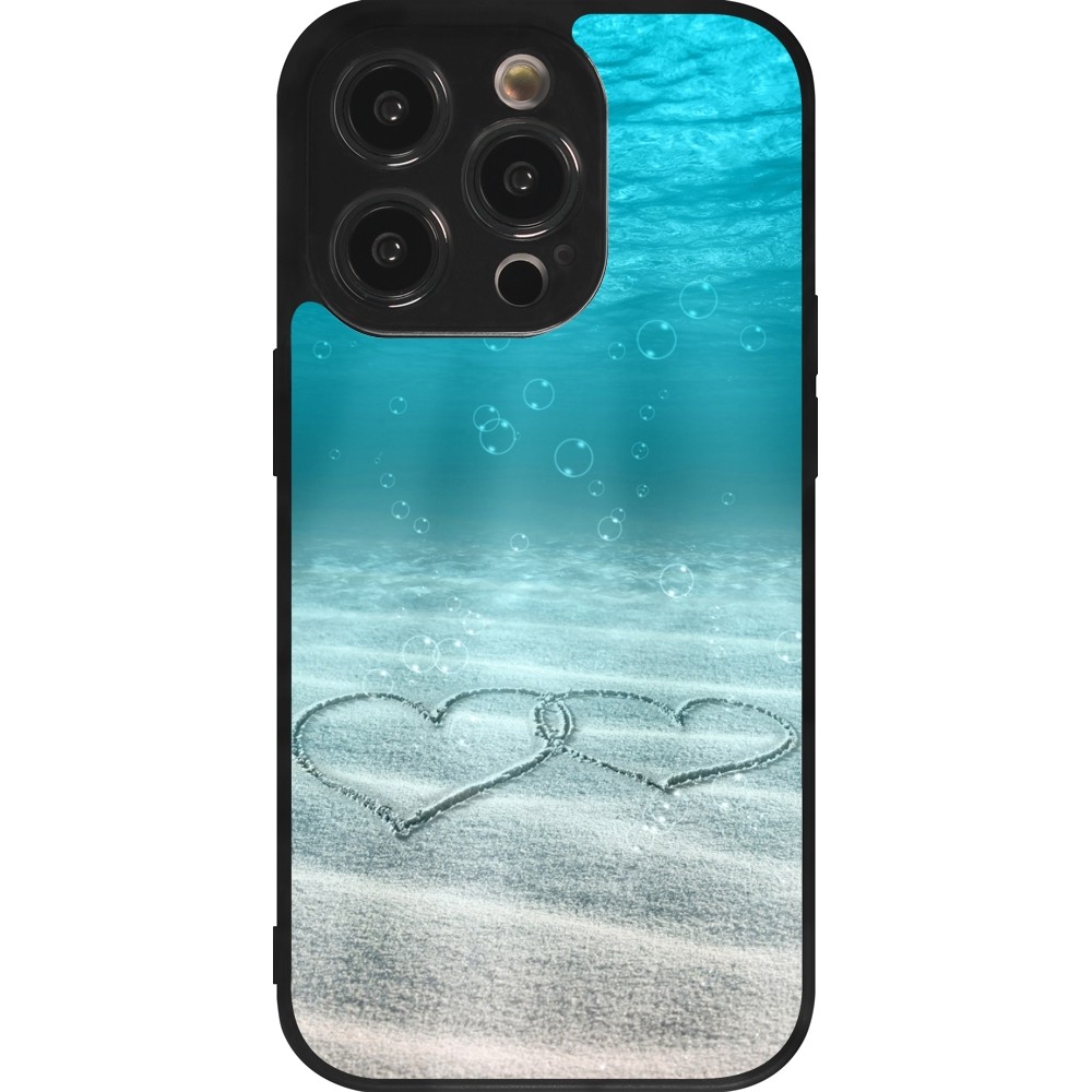 Coque iPhone 14 Pro - Silicone rigide noir Summer 18 19