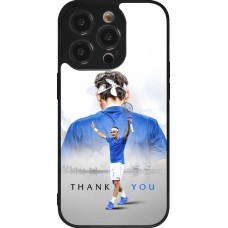 Coque iPhone 14 Pro - Silicone rigide noir Thank you Roger