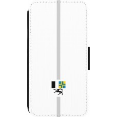 Coque iPhone 14 Pro - Wallet noir Canton GR blanc