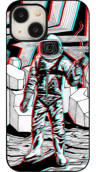 Coque iPhone 15 - Anaglyph Astronaut
