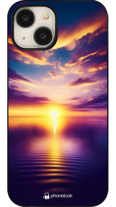 iPhone 15 Case Hülle - Sonnenuntergang gelb violett