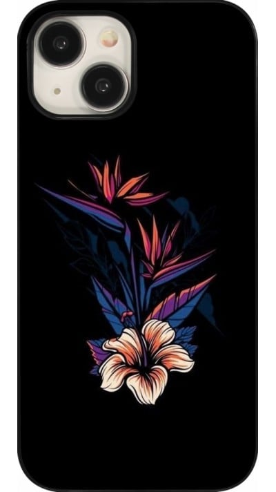Coque iPhone 15 - Dark Flowers