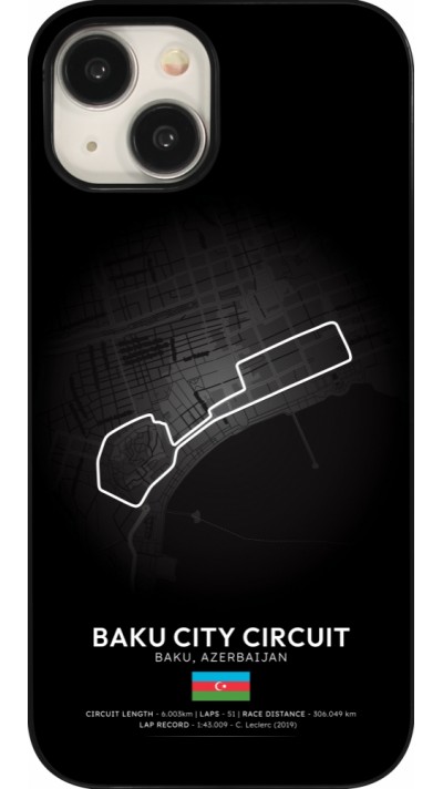 Coque iPhone 15 - F1 Track 2025 Azerbaijan