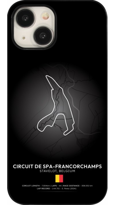 Coque iPhone 15 - F1 Track 2025 Belgium