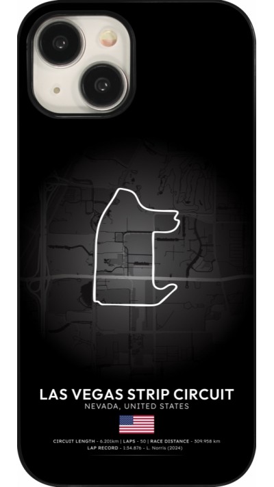 Coque iPhone 15 - F1 Track 2025 Las Vegas
