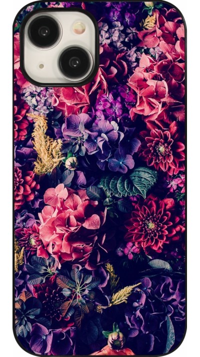 Coque iPhone 15 - Flowers Dark