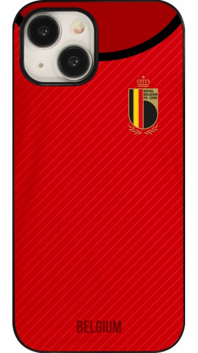 Coque iPhone 15 - Maillot de football Belgique 2022 personnalisable