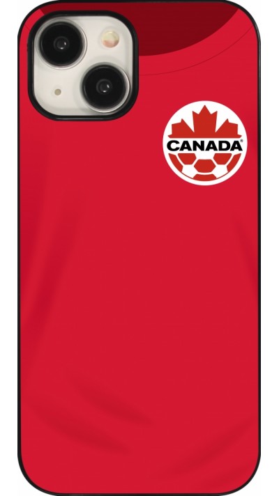 Coque iPhone 15 - Maillot de football Canada 2022 personnalisable