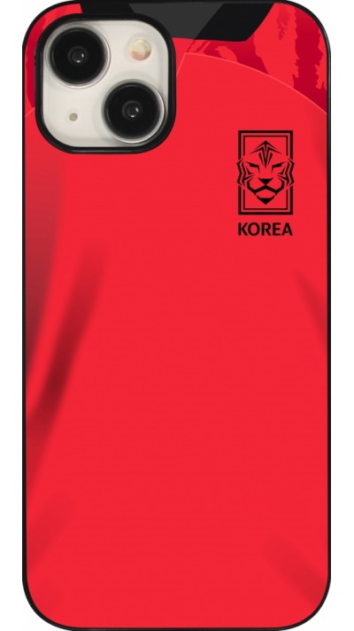 Coque iPhone 15 - Maillot de football Corée du Sud 2022 personnalisable