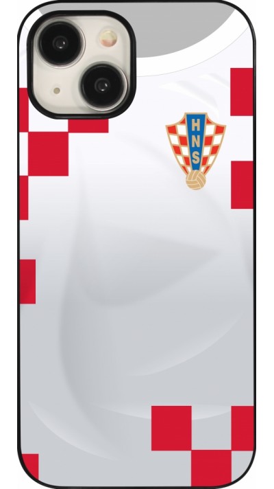 Coque iPhone 15 - Maillot de football Croatie 2022 personnalisable