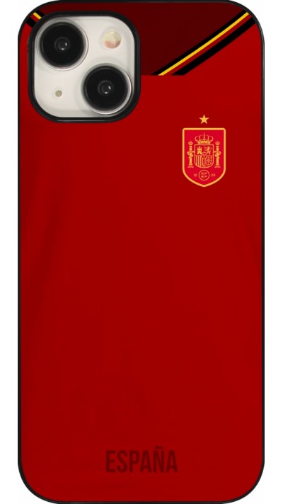 Coque iPhone 15 - Maillot de football Espagne 2022 personnalisable