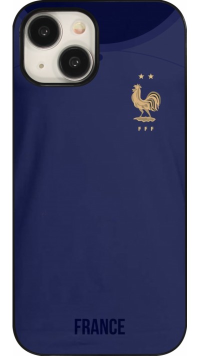 Coque iPhone 15 - Maillot de football France 2022 personnalisable