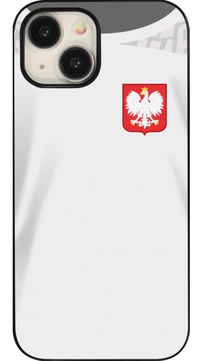 Coque iPhone 15 - Maillot de football Pologne 2022 personnalisable