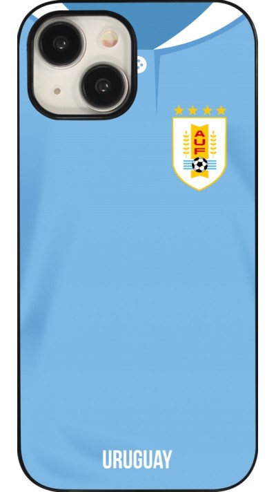 iPhone 15 Case Hülle - Uruguay 2022 personalisierbares Fussballtrikot
