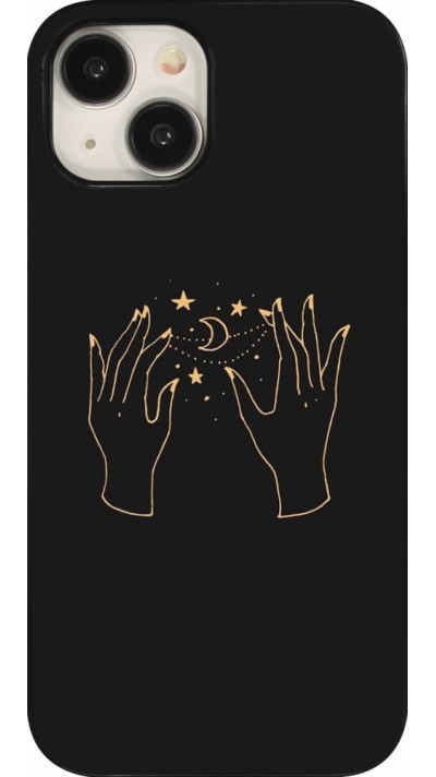 Coque iPhone 15 - Grey magic hands