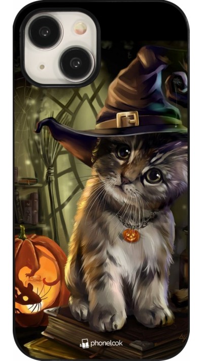 Coque iPhone 15 - Halloween 21 Witch cat