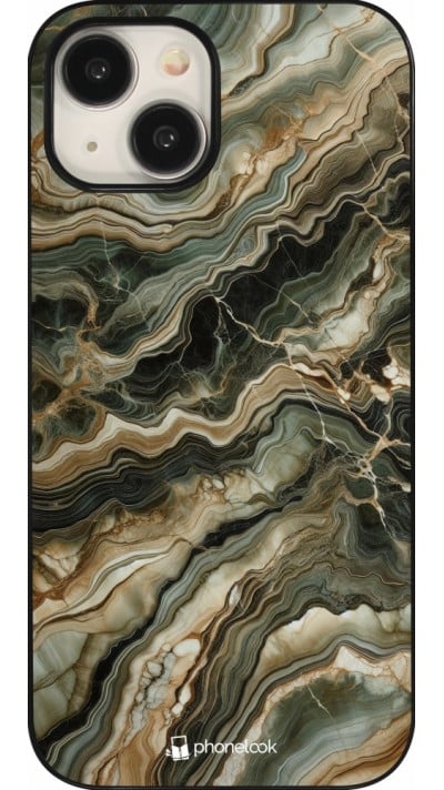 iPhone 15 Case Hülle - Oliv Marmor