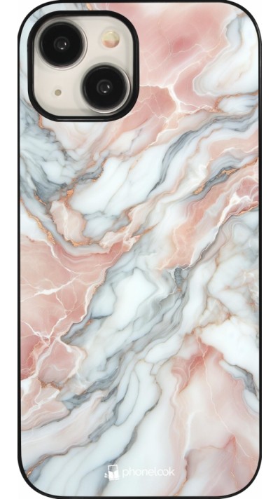 iPhone 15 Case Hülle - Rosa Leuchtender Marmor