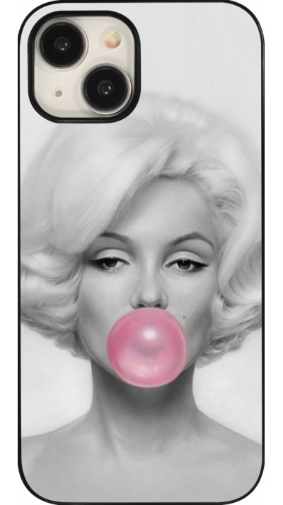 Coque iPhone 15 - Marilyn Bubble