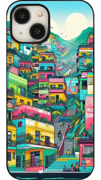 Coque iPhone 15 - Medellin Comuna 13 Art