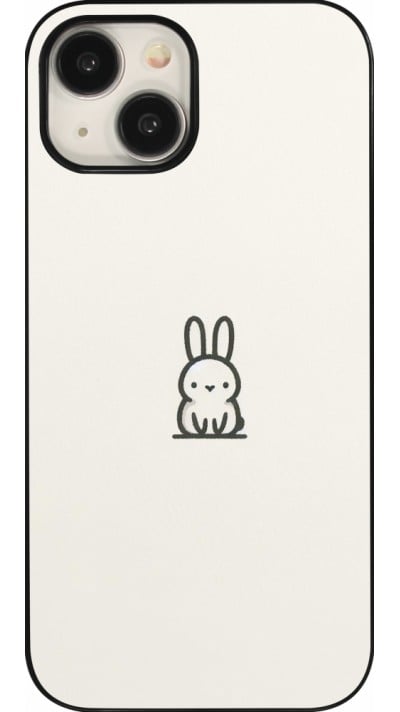 Coque iPhone 15 - Minimal bunny cutie
