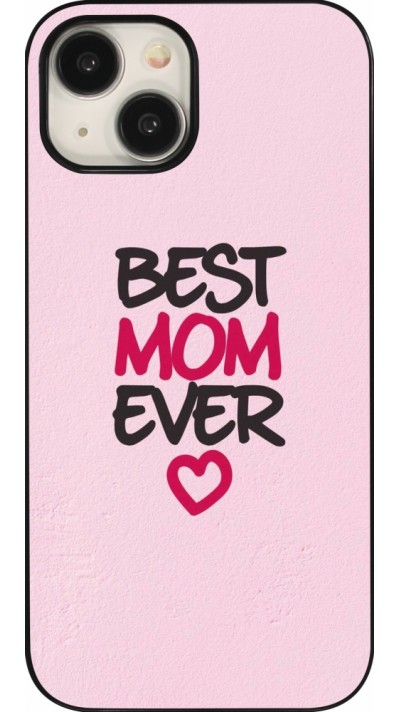 Coque iPhone 15 - Mom 2023 best Mom ever pink