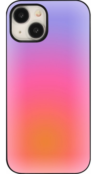 Coque iPhone 15 - Orange Pink Blue Gradient
