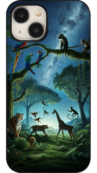 Coque iPhone 15 - Paradis des animaux exotiques