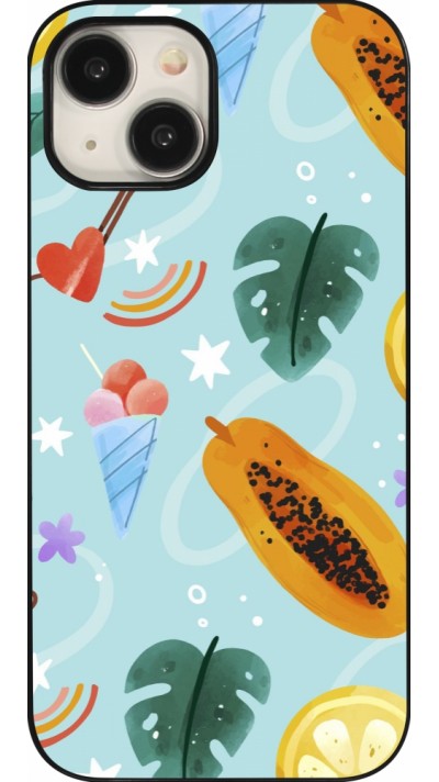 Coque iPhone 15 - Summer 2025 Pattern papaya