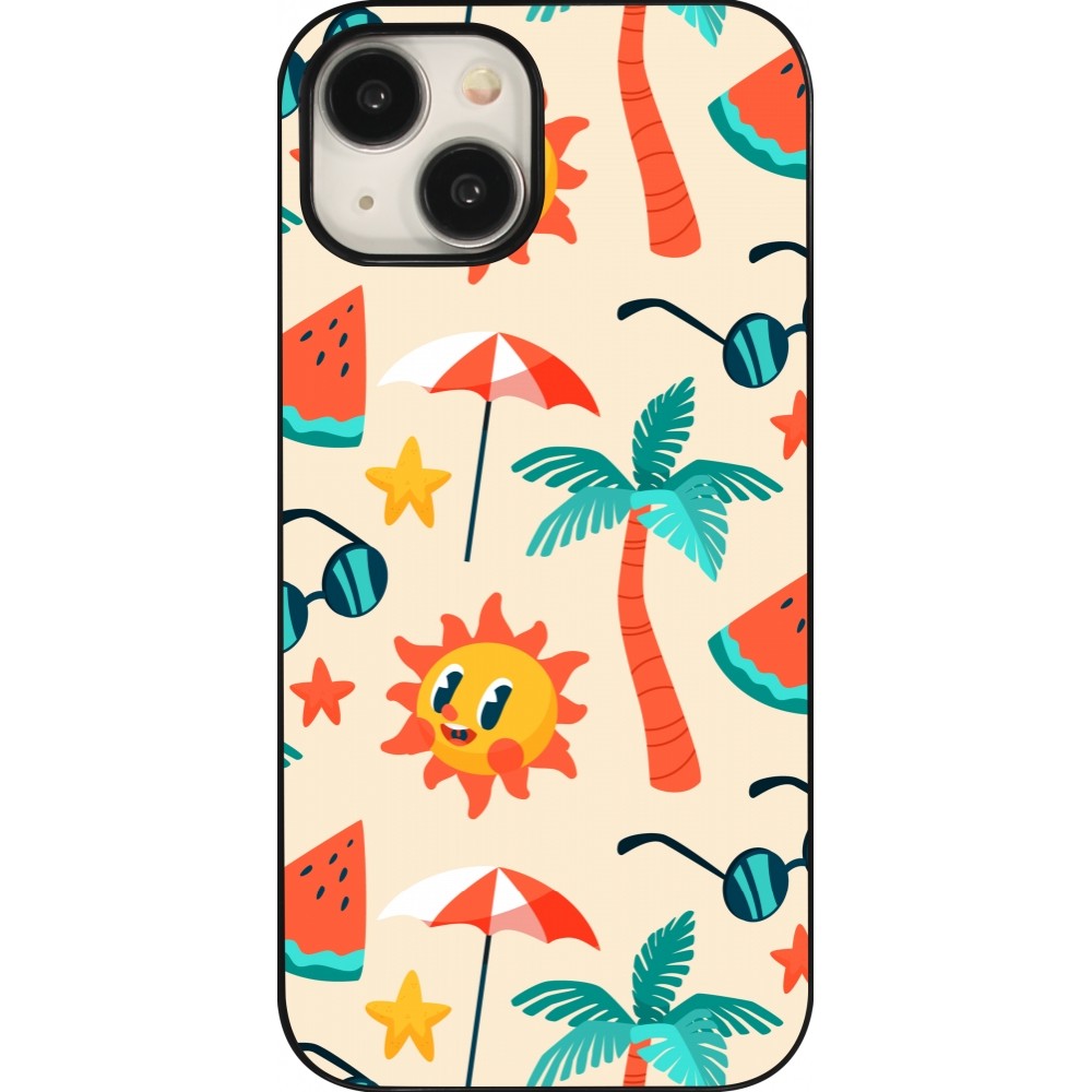 Coque iPhone 15 - Summer 2025 Pattern soleil