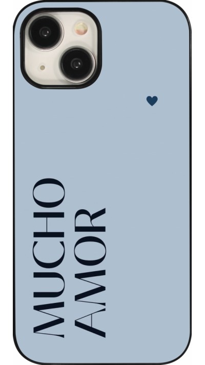 Coque iPhone 15 - Valentine 2024 mucho amor azul