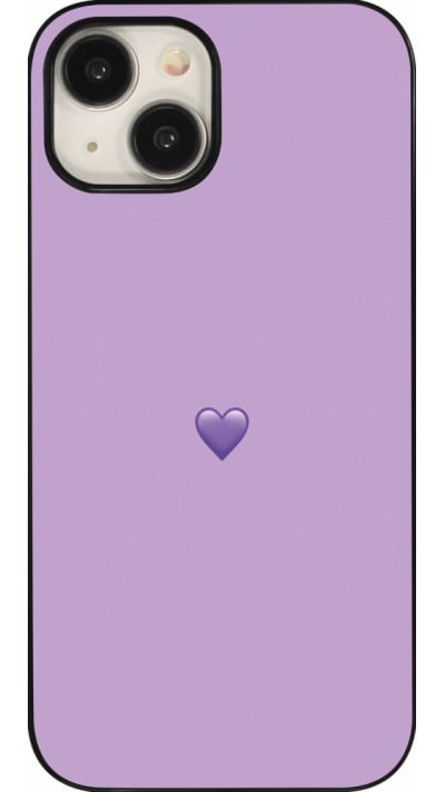 Coque iPhone 15 - Valentine 2023 purpule single heart